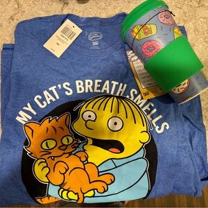 Blue Simpsons Graphic T-Shirt and Mug